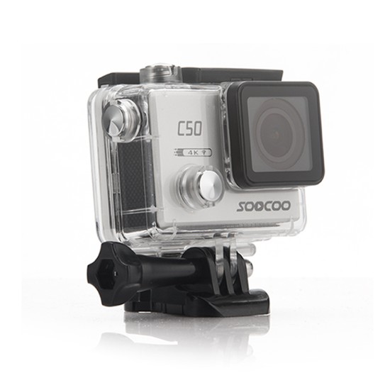 Original SOOCOO C50 Sports Action Camera - Wifi 4K, Gyro Adjustable Viewing Angles, NTK96660 30M Waterproof Sport DV, Silver