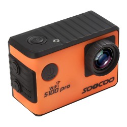 Original SOOCOO S100 Pro Voice Control Wifi 4K Action Camera - Waterproof 2.0 Touch Screen with Gyro and Remote 20MP, Orange