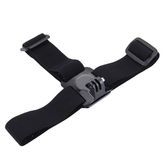 PULUZ Waterproof Head Band Mount Adjustable Elastic Head Band Strap for GoPro Hero 5 4 Session 3+3 2 1  black