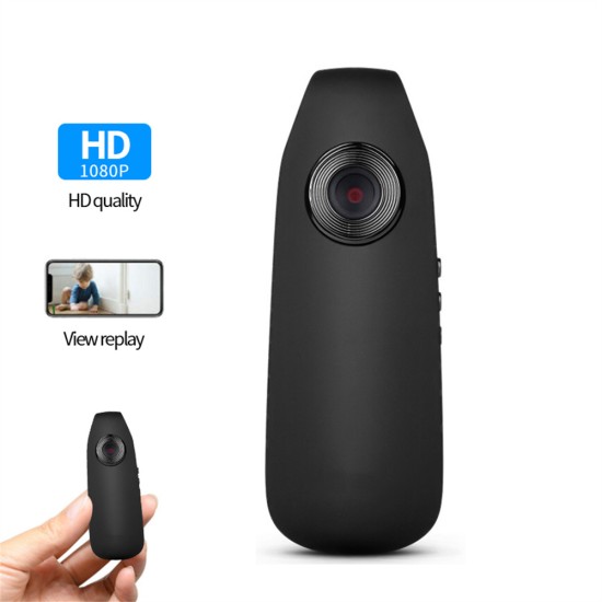 Portable Mini Body Camera Clip Design Digital Video Recorder Motion Detection Miniature Camcorder Black