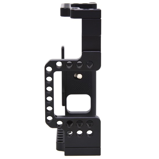 Pro Alloy Camera Cage DSLR Case Cold Shoe Mount Expansion Cover Quick-Release Plate black