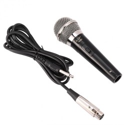 Professional Handheld Wired Dynamic Microphone Clear Voice for Karaoke Vocal Music Performance black_YS-226