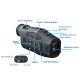 R11 1080P Monocular Infrared Night-visions Device 5x Digital Zoom 300m Full Dark Viewing Distance Black