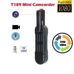 Rechargeable Camera T189 Hd 1080p Motion Detection Mini Portable Camera Black