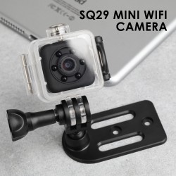 SQ29 Mini Camera Waterproof Shell Back Clip 360Dgree Back Clamp Base Waterpoof Base Data Line User Manual black