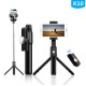 Selfie Stick Tripod Stand Holder Extendable with Bluetooth Remote 360°Rotatable Phone Holder K10 with mirror