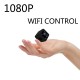 Small Mini Wifi Camera IP Wireless 1080P HD P2P Video CCTV Nanny Body Cam Home Security World Vision Monitor black