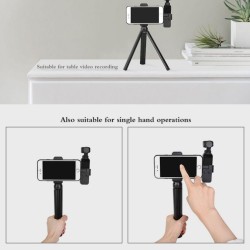 Smartphone Fixing Bracket Clamp Extending Rod Tripod for DJI OSMO POCKET Mobile phone bracket + (aluminum alloy) tripod + extension rod