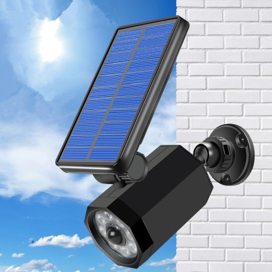 Solar Simulate Camera Outdoor Waterproof Security Sensor LED Wall Light