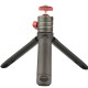 Thread Mount Mini Spherical Gimbal Universal Adjustable 360 Degrees Swivel Stand Red Gray