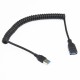 USB 3.0 Flexible Extension Cable Male to Female 9+1 Copper Core for USB Interface Device Cable black