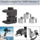 Universal Phone Stabilizer Gimbal Counterweight Counter Weights for OSMO Mobile 2  black