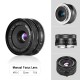 VELEDGE 32MM F1.6 Large Aperture Manual Prime Fixed Lens APS-C for Sony E-Mount Digital Mirrorless Cameras NEX 3 NEX 3N NEX 5 NEX 5T NEX 5R NEX 6 7 A5000, A5100, A6000, A6100,A6300 A6500 black