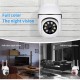 Wireless Wifi IP Camera Smart Home Mini Network Camcorder HD 1080P 360-degree Rotating Led Infrared Camera White