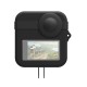 for GoPro Max Dual Lens Caps Body Silicone Anti-slip Anti-fall Waterproof Protective Case black