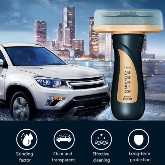 Car Glass Oil Film Remover Cleaner Car Cleaning Wash Windshield Cleaner Oil Removal Film Removal Cleaning Supplies 100ML