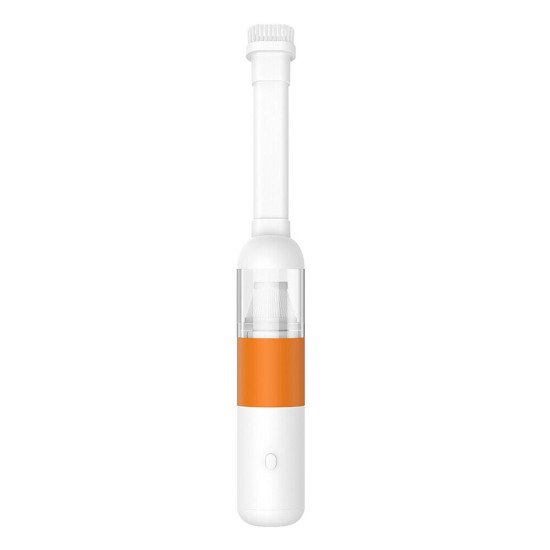 20000pa Powerful Car Vacuum Cleaner Visual Cup Portable Handheld Powerful Suction Vacuum Cleaner White Orange