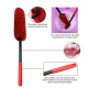 3 Pcs Car Wheel Cleaning Brush Kit Imitation Wool Tire Scrub Stick Auto Detailing Cleaner Set black red