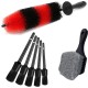 7pcs Wheel Tire Brush Car Detailing Kit Soft Wheel Brushcar Wash Kit black