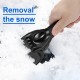 Car Ice Scraper Snow Frost Removal Shovel Defrost Winter Snow Clearing Tool for Windshield Black