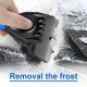 Car Ice Scraper Snow Frost Removal Shovel Defrost Winter Snow Clearing Tool for Windshield Blue