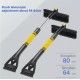 Car Retractable Snow Shovel  windshield scraper retractable snow thrower with foam handle  for car SUV truck Windows blue