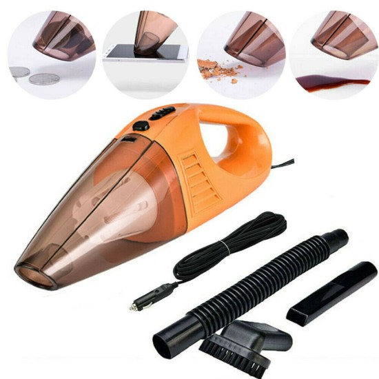 Car Vacuum Cleaner High-power Portable Handheld Wet Dry Dual-use Dust Removal Device orange