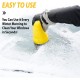 Usb Rechargeable Electric Snow Scraper Windshield Window Ice Removal Shovel Cleaning Tool Yellow