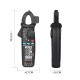 BSIDE ACM91 Mini Digital Clamp Meter DC/AC Current 100A Accurate 1mA Multimeter Profession Car Repair Ammeter Voltmeter Tester black