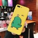 Couple Cute Cartoon Yellow Green Small Dinosaur Mobile Phone Protection Shell Phone Case Phone Cover For OPPO yellow_OPPO A5/A3S/4g version