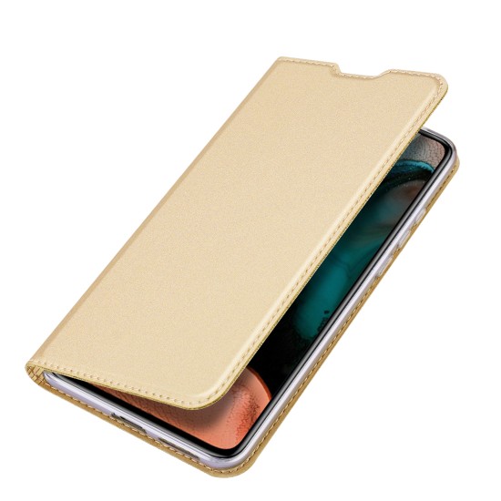 DUX DUCIS For Redmi K30 Pro Leather Mobile Phone Cover Magnetic Protective Case Bracket with Cards Slot Golden