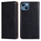 Flip Phone Case Magnetic Protective Cover Leather Sleeve Black for iPhone 14