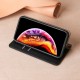 Flip Phone Case Magnetic Protective Cover Leather Sleeve Black for iPhone 14 Plus