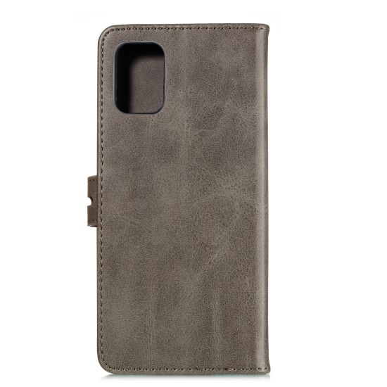 For HUAWEI P40 Pro Mobile Phone Cover PU Leather Front Buckle Smart Shell Anti-fall Phone Case 2 gray