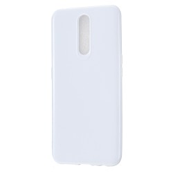 For OPPO F11/F11 Pro Cellphone Cover Glossy TPU Simple Profile Bumper Protective Mobile Phone Case Milk white