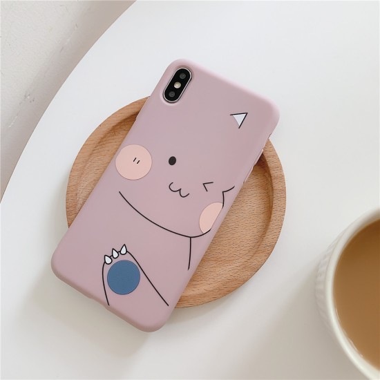 For OPPO F9/F11/A3/A5/A3S/A59/A57/A7X/A83/A9/K1/K3/Realme X Soft TPU Cellphone Case Shell Cartoon Back Cover blue