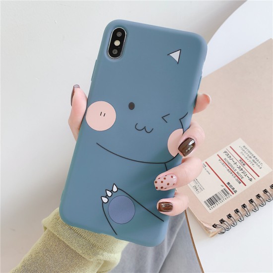 For OPPO F9/F11/A3/A5/A3S/A59/A57/A7X/A83/A9/K1/K3/Realme X Soft TPU Cellphone Case Shell Cartoon Back Cover blue