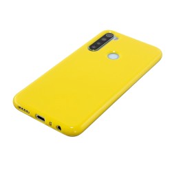 For Redmi Note 8/8 Pro Cellphone Cover 2.0mm Thickened TPU Case Camera Protector Anti-Scratch Soft Phone Shell Yellow