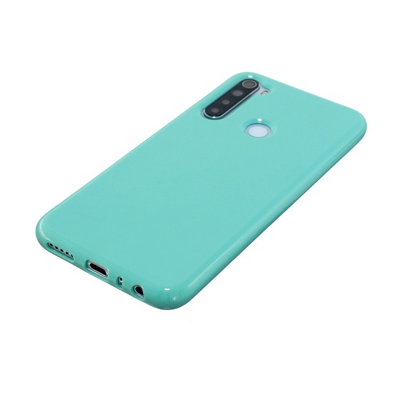 For Redmi Note 8/8 Pro Cellphone Cover 2.0mm Thickened TPU Case Camera Protector Anti-Scratch Soft Phone Shell Light blue