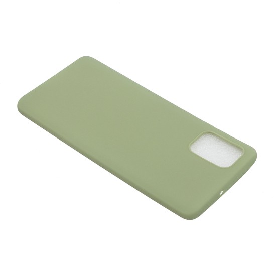 For Samsung A01/ A11/A21/A41/A51/A71/A81/A91 Mobile Phone Case Lovely Candy Color Matte TPU Anti-scratch Non-slip Protective Cover Back Case 10 beans green