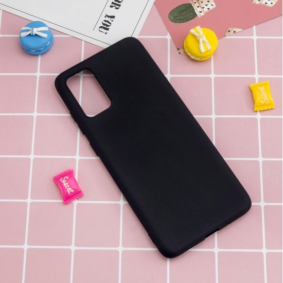 For Samsung A01/ A11/A21/A41/A51/A71/A81/A91 Mobile Phone Case Lovely Candy Color Matte TPU Anti-scratch Non-slip Protective Cover Back Case 12 gray