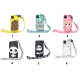 For Samsung A10S A20S TPU Full Protective Cartoon Mobile Phone Cover with Coin Purse+Hanging Lanyard 2 light blue elephant