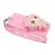 For Samsung A10S A20S TPU Full Protective Cartoon Mobile Phone Cover with Coin Purse+Hanging Lanyard 3 deep pink piglets