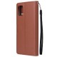 For Samsung A51 Phone Case PU Leather Shell All-round Protection Precise Cutout Wallet Design Cellphone Cover  Rose gold