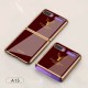 For Samsung Galaxy Z flip Foldable Cellphone Shell Electroplated Painted Folding Phone Case A18 cross pattern