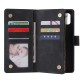 For Samsung NOTE 10 Lite Case Smartphone Shell Wallet Design Zipper Closure Overall Protection Cellphone Cover  1 black