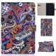 For Samsung T510/T515 Laptop Protective Case with Front Snap Cute Cartoon Color Painted Smart Stay PU Cover  Graffiti