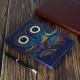 For iPad Pro 11 Laptop Protective Case Smart Stay Color Painted PU Cover with Front Snap owl