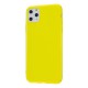 For iPhone 11/11 Pro/11 Pro Max Smartphone Cover Slim Fit Glossy TPU Phone Case Full Body Protection Shell Lemon yellow