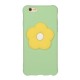 For iPhone 6/6S/6 Plus/6S Plus/7/8/7 Plus/8 Plus Cellphone Cover Moblie Phone Case TPU Shell with Fresh Flower Back  Green